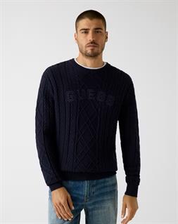 Guess Hombre Jersey logo azul